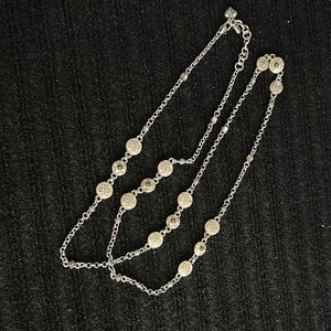 Long Retired Brighton Silver and Enameled Necklace